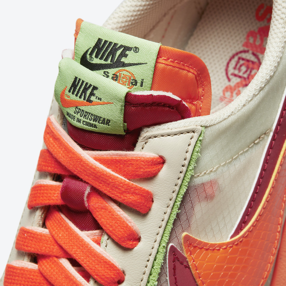 Clot Sacai Nike LDWaffle Orange Blaze DH1347-100 Release Date