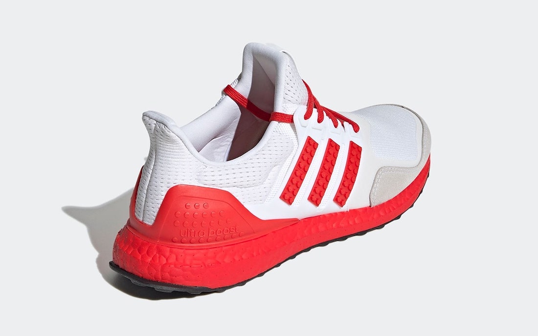 LEGO adidas Ultra Boost DNA White Red H67955 Release Date