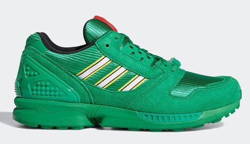 LEGO adidas ZX 8000 green official release dates 2021