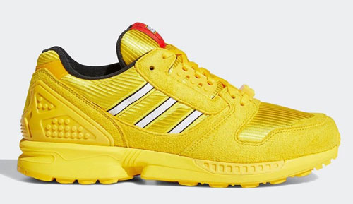 LEGO adidas ZX 8000 yellow official release dates 2021
