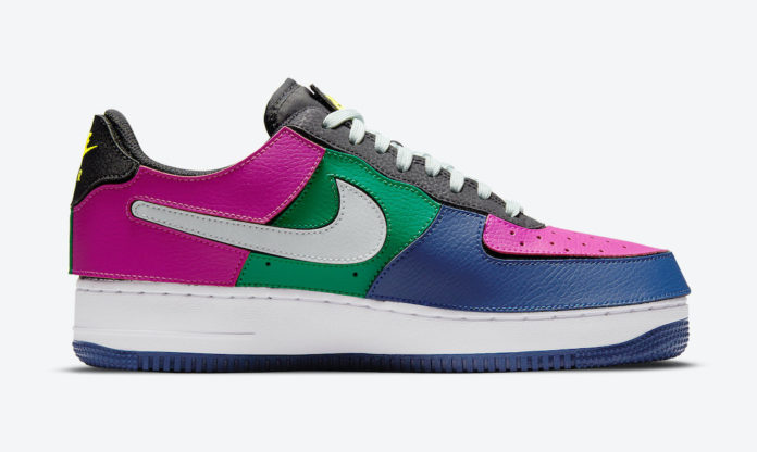 multi color air force 1s