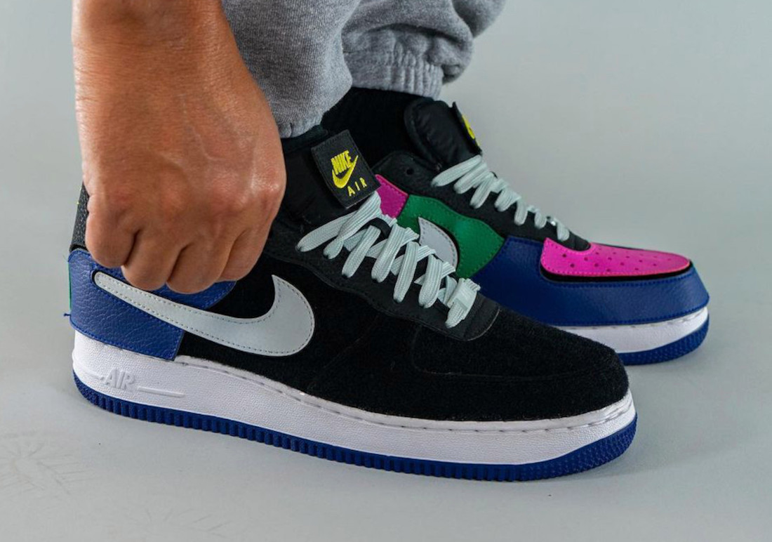 Nike Air Force 1/1 Black Multi-Color DB2576-001 Release Date - SBD