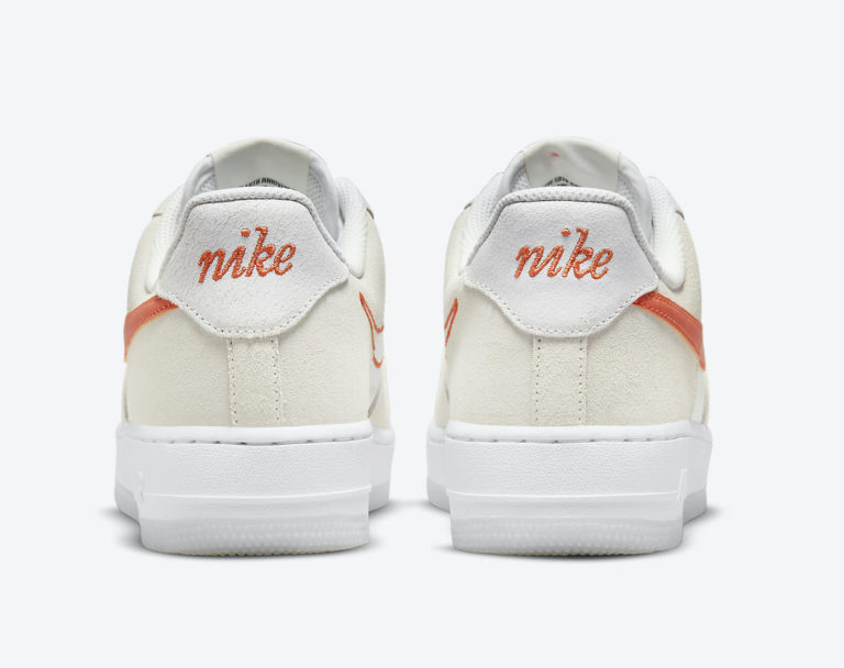 Nike Air Force 1 Low First Use White Orange DA8302-101 Release Date - SBD