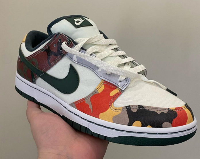 Nike Dunk Low Sail Multi Camo DH0957-100 Release Date - SBD