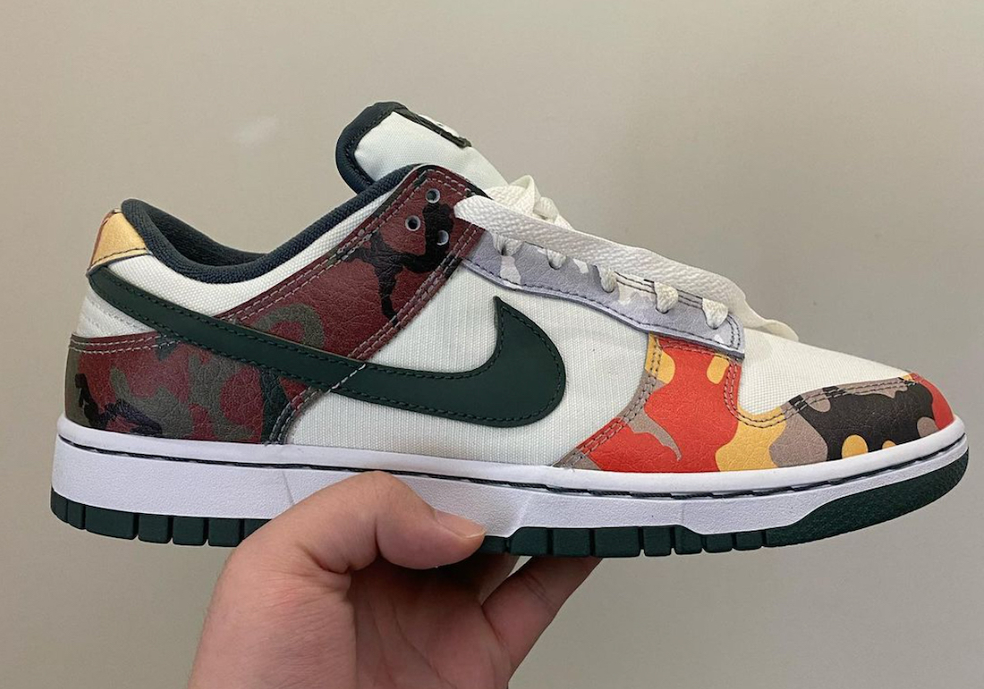 Nike Dunk Low Camo DH0957-100 Release Date Pricing