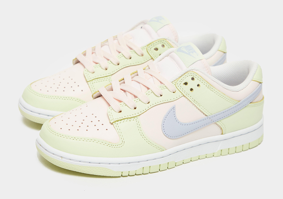 Nike Dunk Low WMNS Light Soft Pink Ghost Lime Ice White Release Date