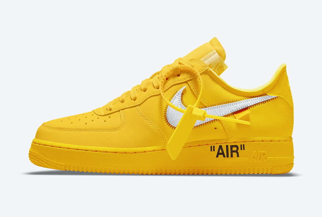Off White italian Nike Air Force 1 Low University Gold DD1876 700 Release Date