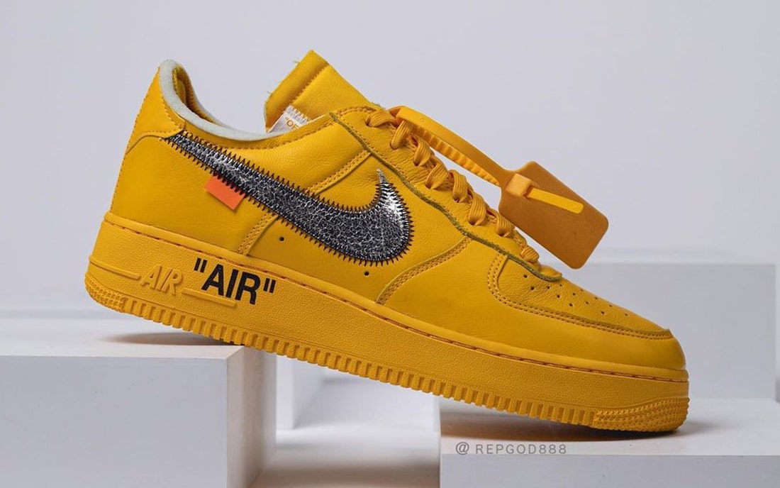 Off White italian Nike Air Force 1 University Gold DD1876 700 Release Date