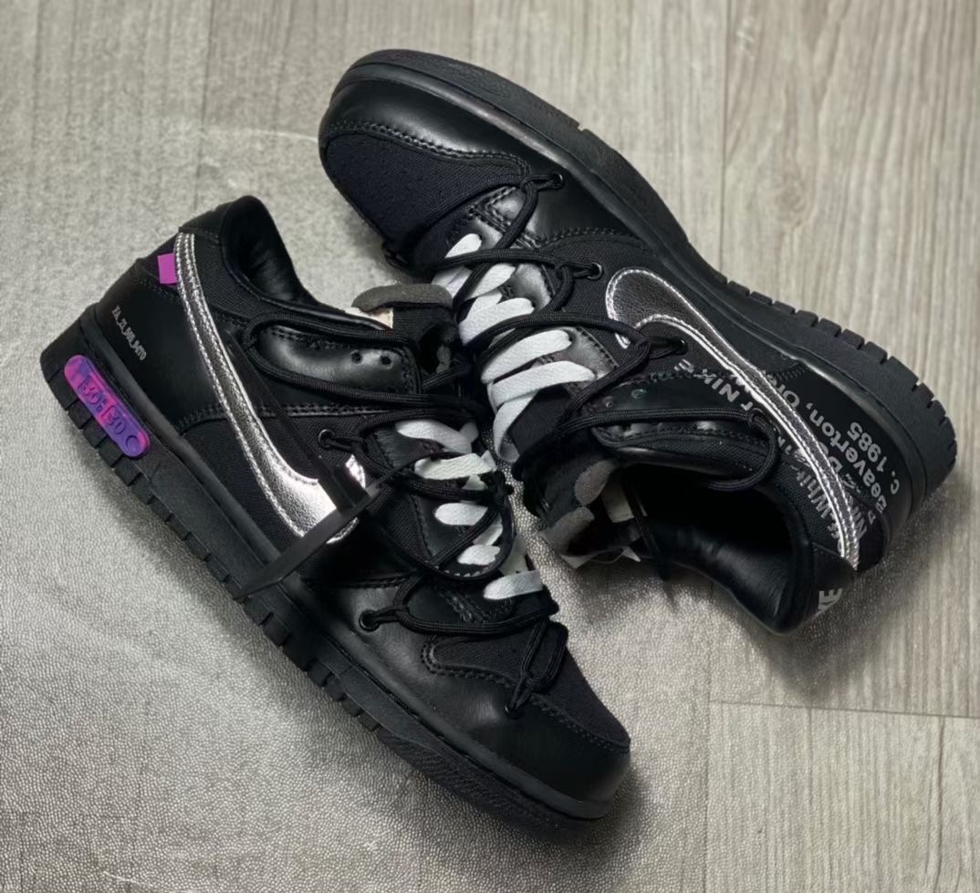 Off-White Nike Dunk Low 50 of 50 Black Release Date