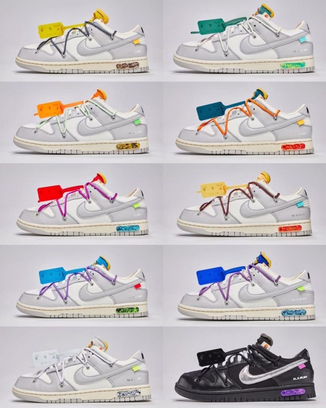 OffWhite Nike Dunk Low The 50 Collection Release Date SBD