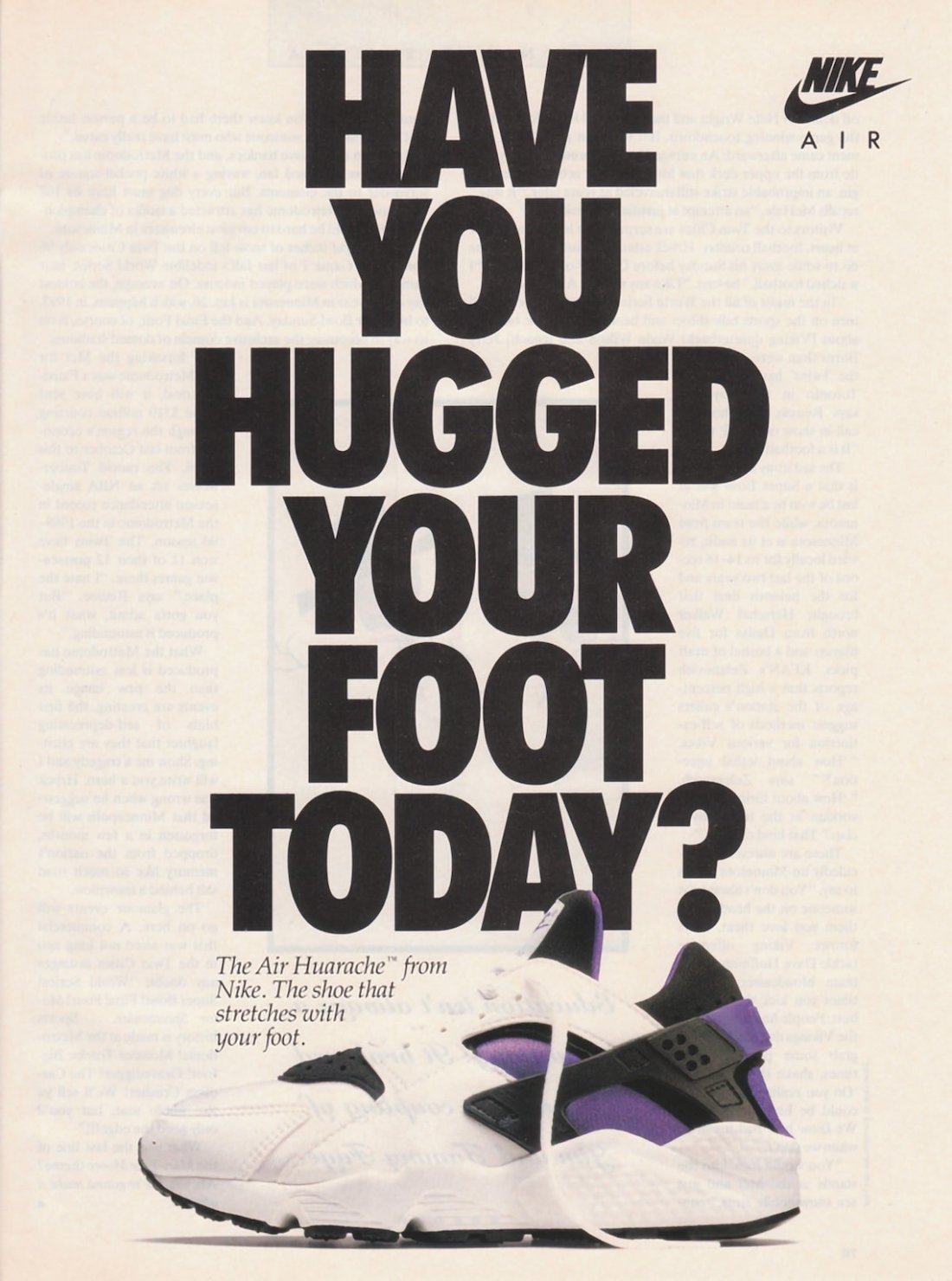 Original 1991 Nike Air Huarache AD