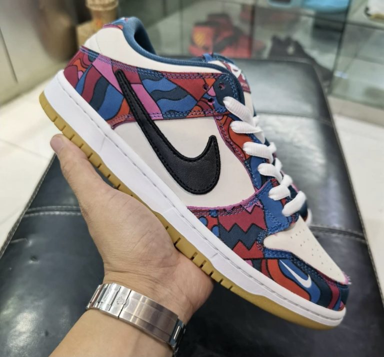 nike sb dunk low parra on feet