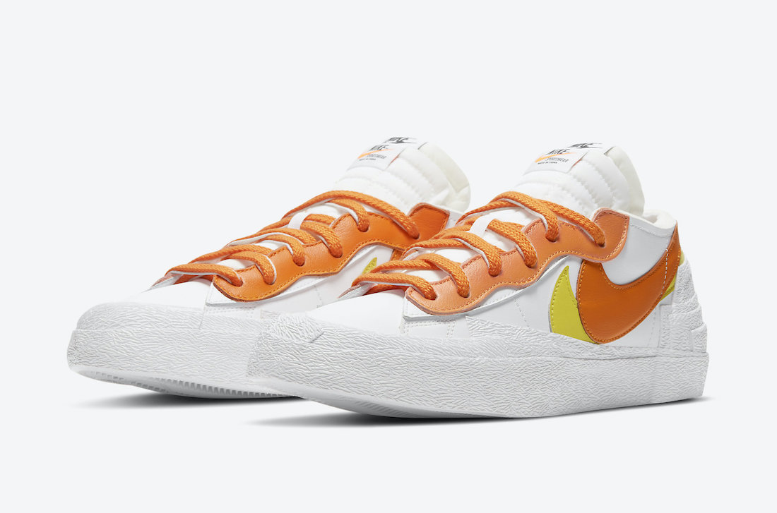 Sacai x Nike Blazer Low Magma Orange DD1877 100 Release Date
