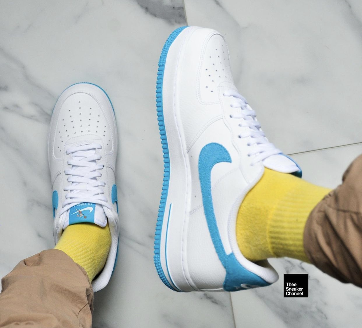 Space Jam Nike Air Force 1 Low Hare Release Date On Feet 3