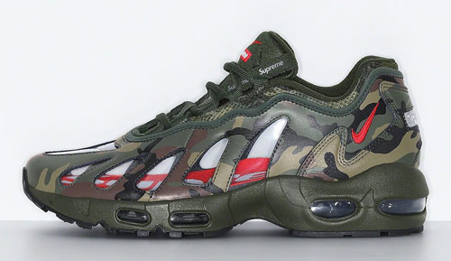supreme nike air max 96 camo official release dates 2021