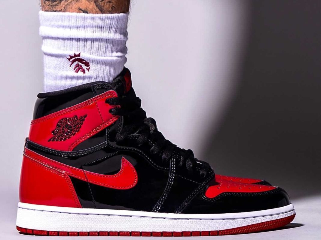 patent bred jordan 1 red laces