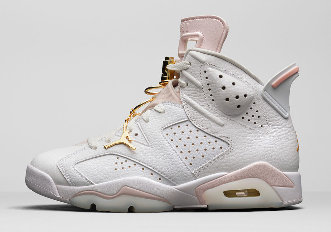 rose gold and white jordans 2021
