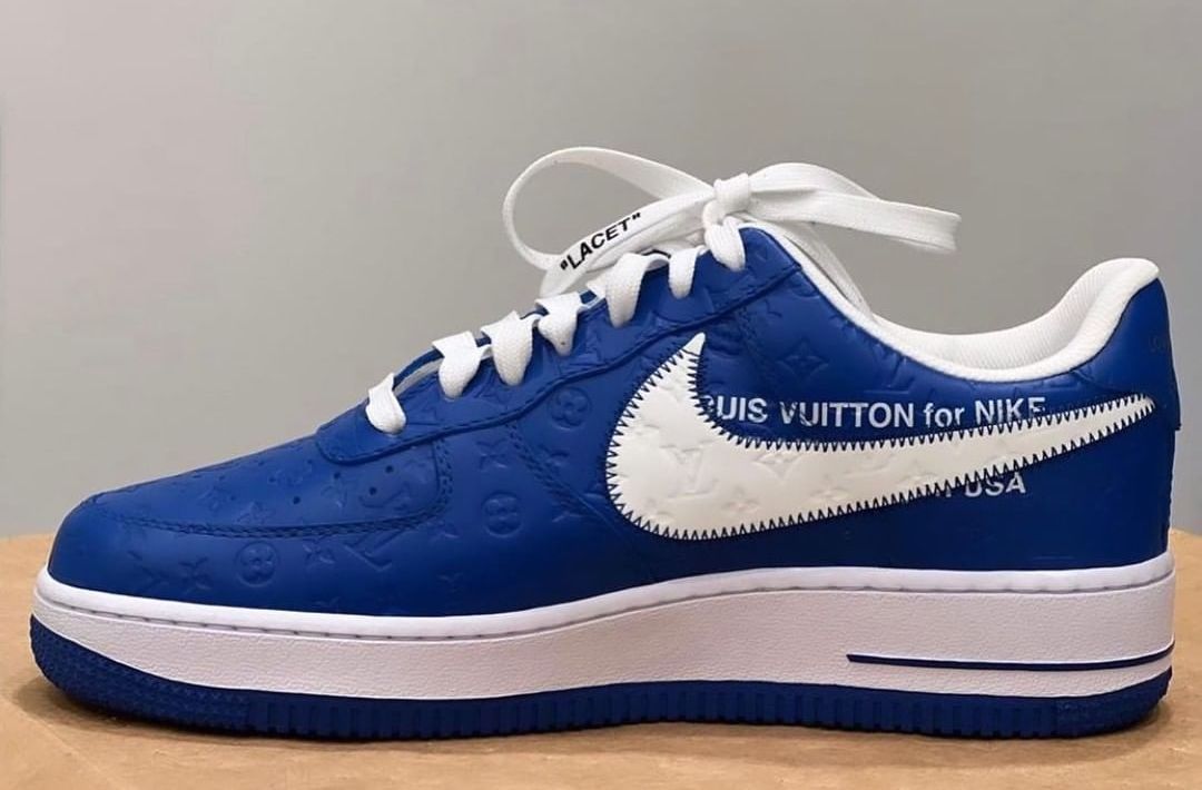 Louis Vuitton Nike Air Force 1 Blue Release Date