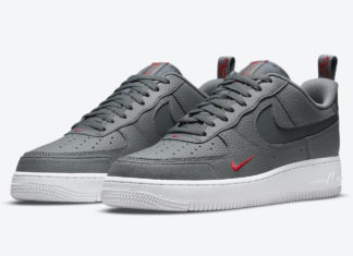 Nike Air Force 1 Low Grey Red DN4433-001 Release Date