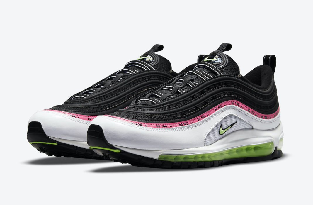 black green and pink air max