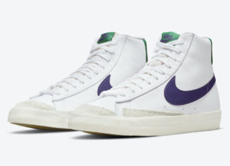 Nike Blazer Mid 77 White Purple Green DO1157 100 Release Date 3 324x235