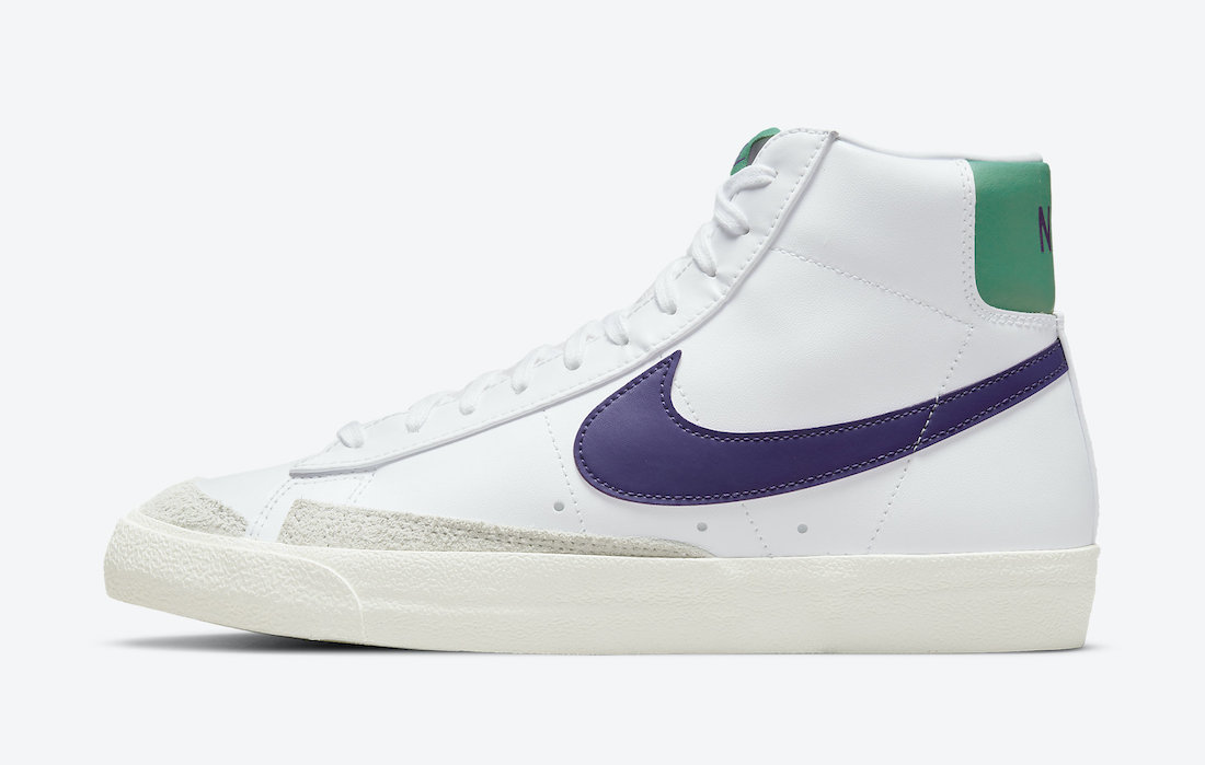 Nike Blazer Mid 77 White Purple Green DO1157-100 Release Date