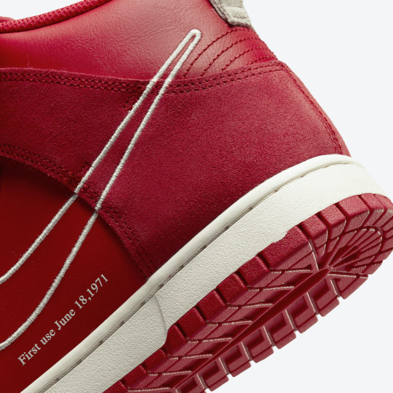 red first use dunks