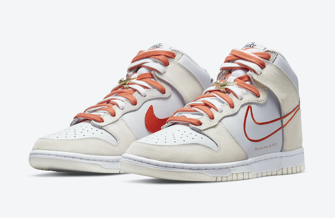 Nike Dunk High First Use White Orange DH6758-100 Release Date