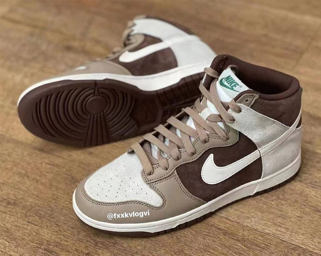 Nike Dunk High Light Chocolate ‪DH5348-100 ‬Release Date - SBD