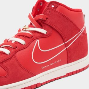 red first use dunks