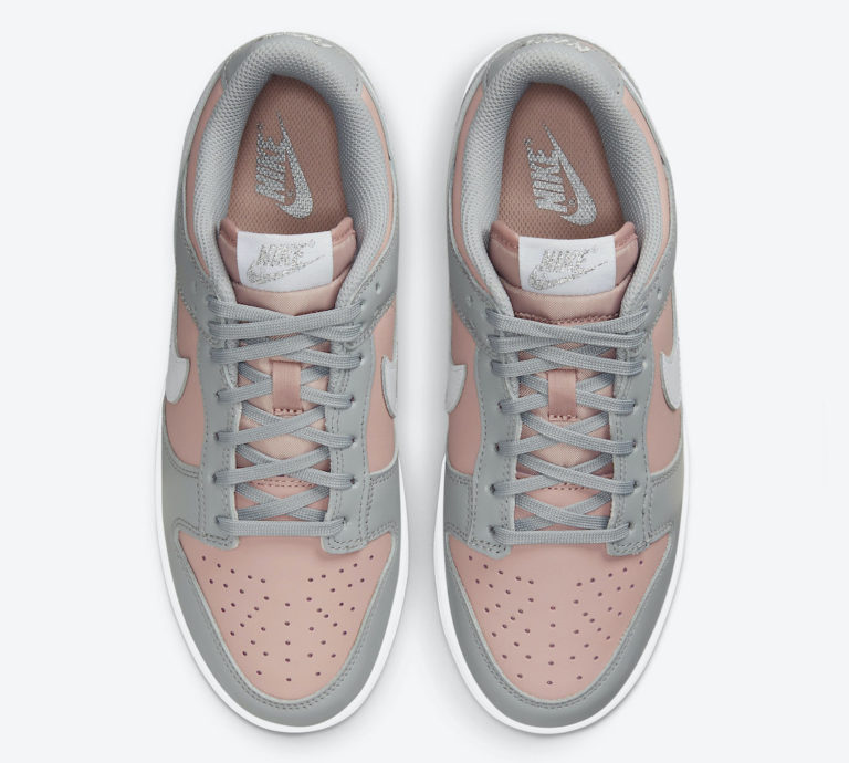 grey pink dunk low