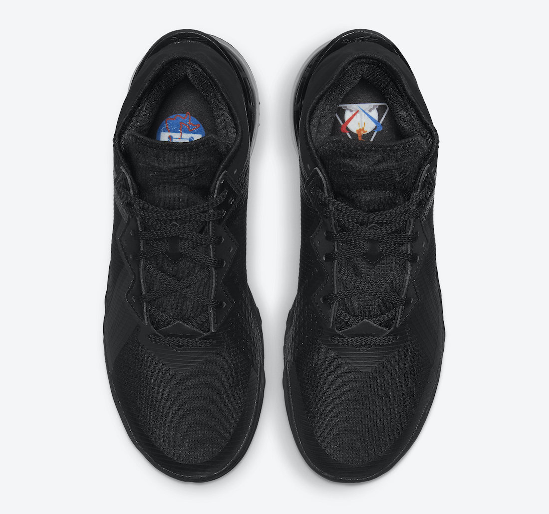 Nike LeBron 18 Low Zero Dark 23 Black CV7562-004 Release Date