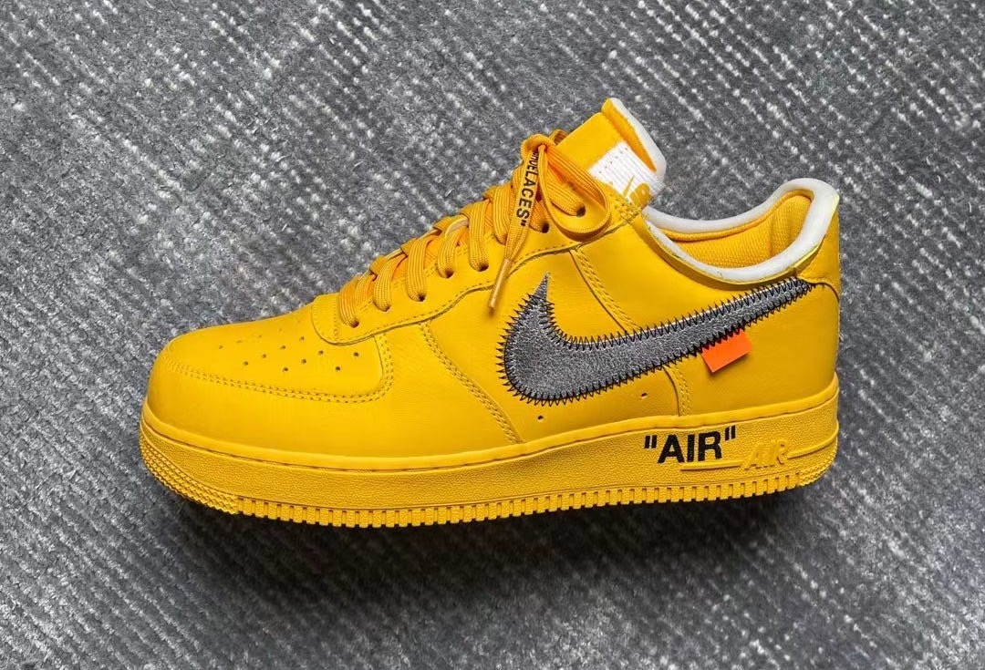 Off-White Nike Air Force 1 University Gold DD1876-700 Release Date