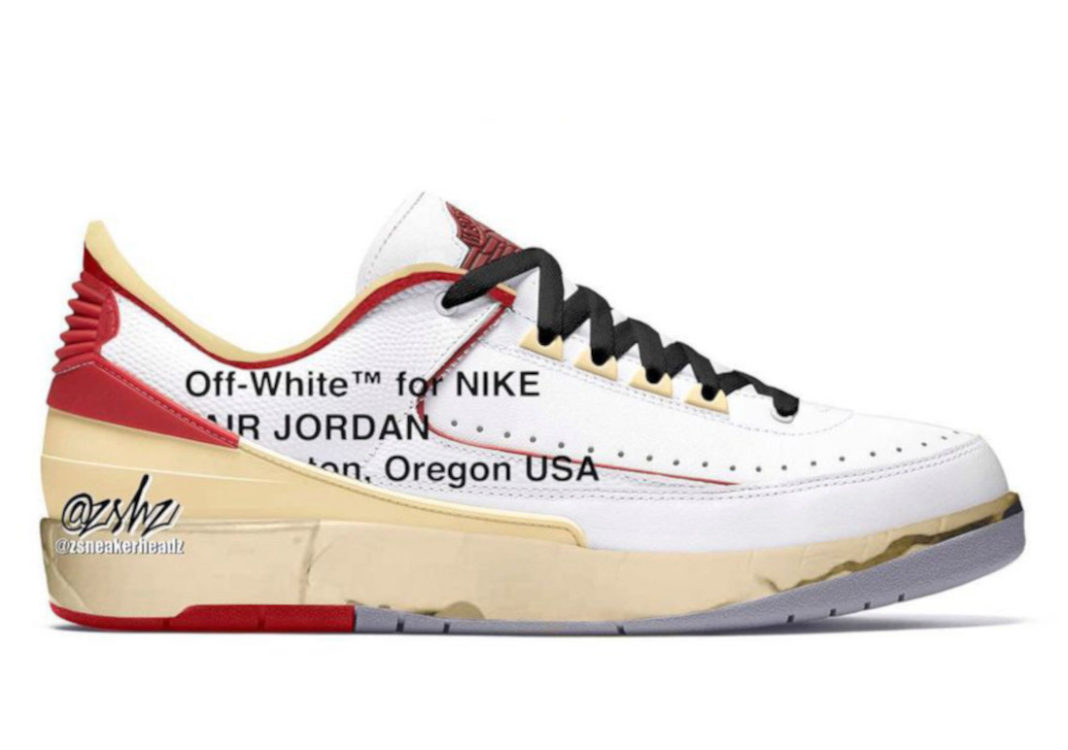 Off-White x Air Jordan 2 Low White Red DJ4375-106 Release Date - SBD