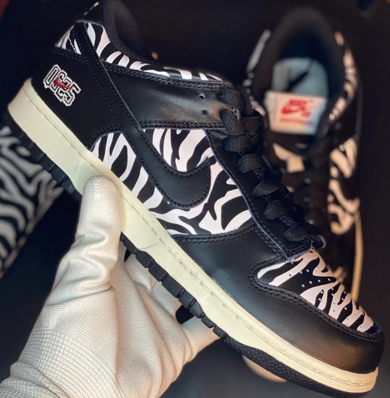Nike SB x Quartersnacks Dunk Low Zebra - The Drop Date