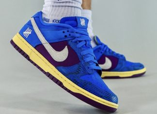 Undefeated Nike Dunk Low Royal Blue Purple DH6508 400 On Foot 324x235