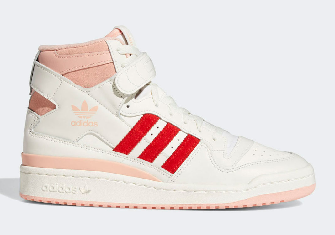 adidas Forum 84 High Off-White Pink Glow Vivid Red H01670 Release Date