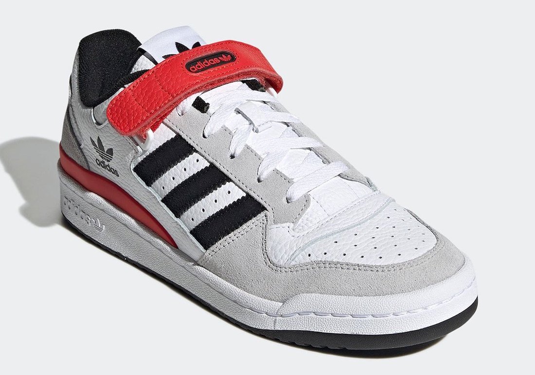 adidas Forum Low White Grey Black Red GY3249 Release Date