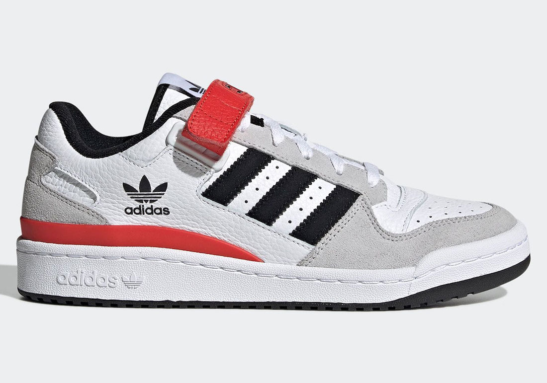adidas Forum Low White Grey Black Red GY3249 Release Date