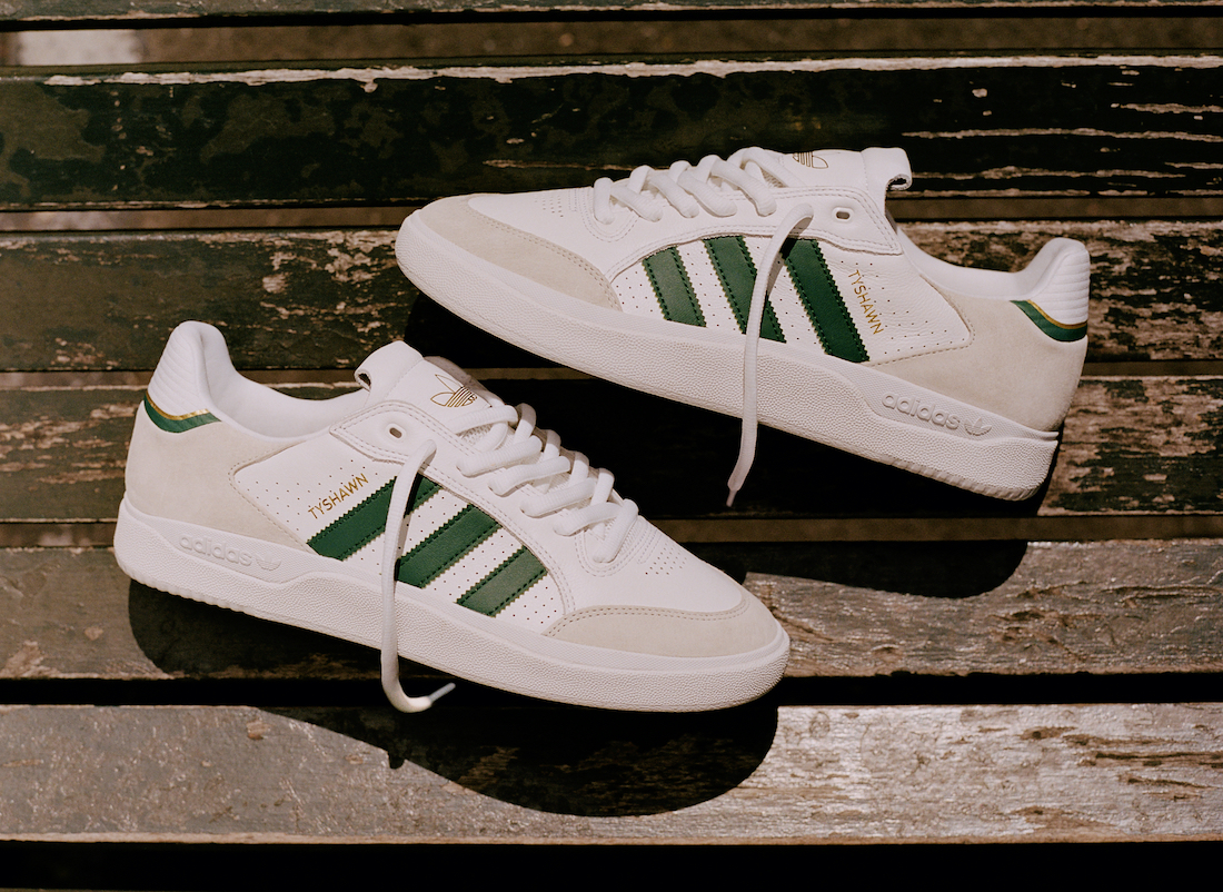 adidas Tyshawn Low White Green GZ8367 Release Date