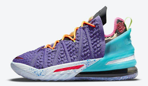 nike lebron 18 psychic purple official release dates 2021