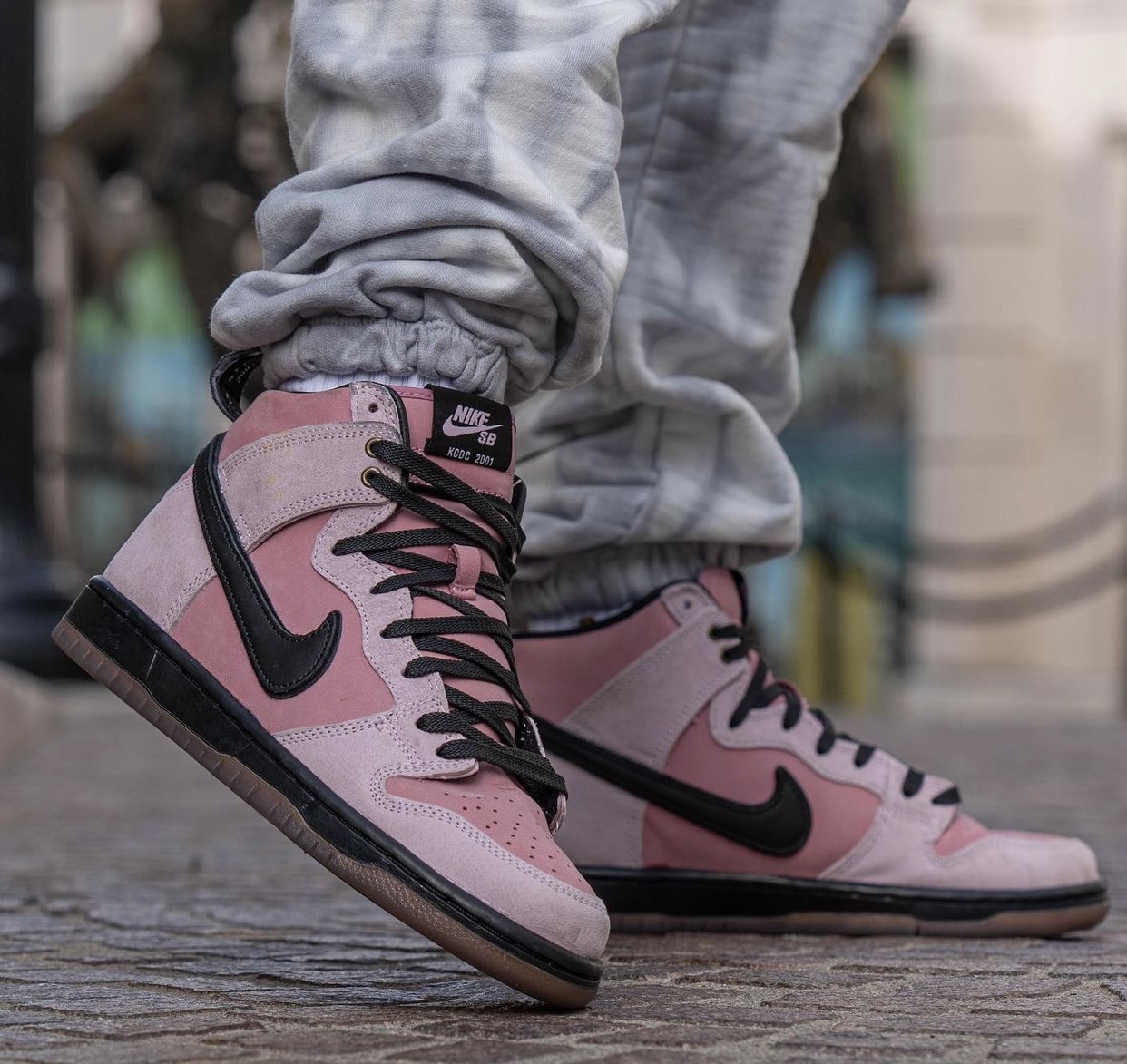 KCDC Nike SB Dunk High DH7742-600 Release Date On-Feet
