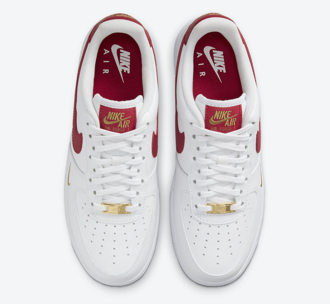 Nike Air Force 1 '07 Essential White Gym Red CZ0270-104 Release Date - SBD