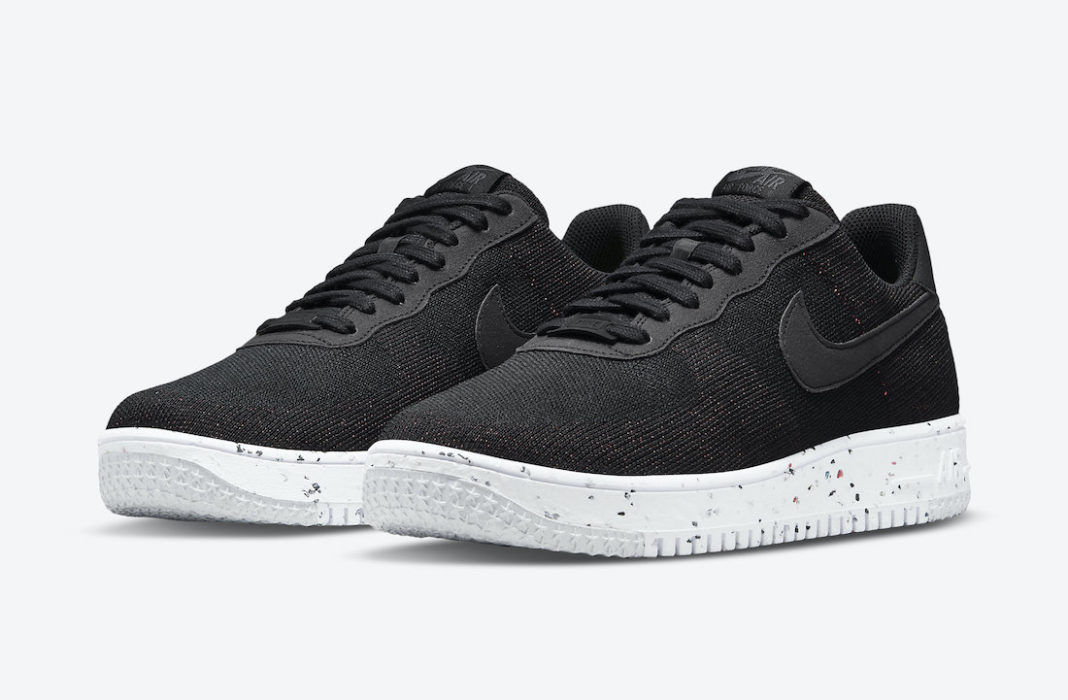 Nike Air Force 1 Crater Flyknit Black Anthracite White DC4831-003 Release Date