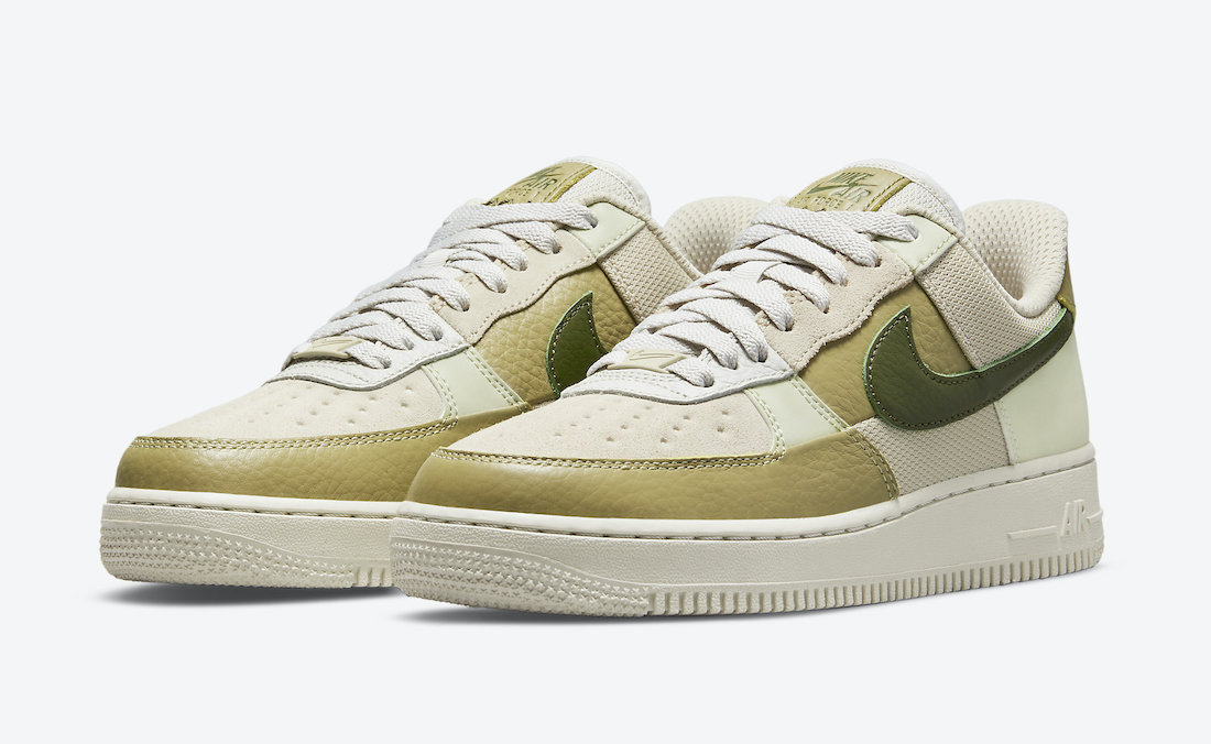 Nike Air Force 1 Low Light Bone Rough Green Olive Aura DO6717-001 Release Date