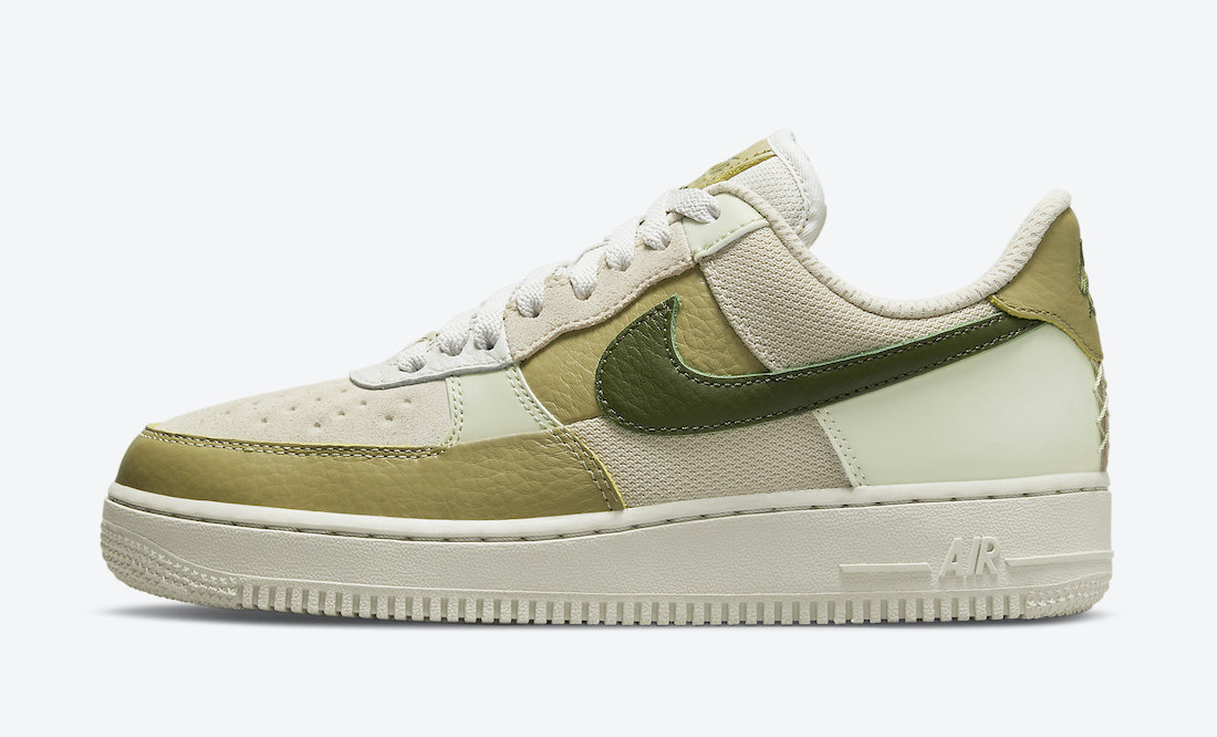 Nike Air Force 1 Low Light Bone Rough Green Olive Aura DO6717-001 Release Date