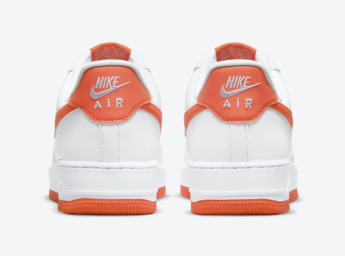Nike Air Force 1 Low White Orange DC2911-101 Release Date - SBD