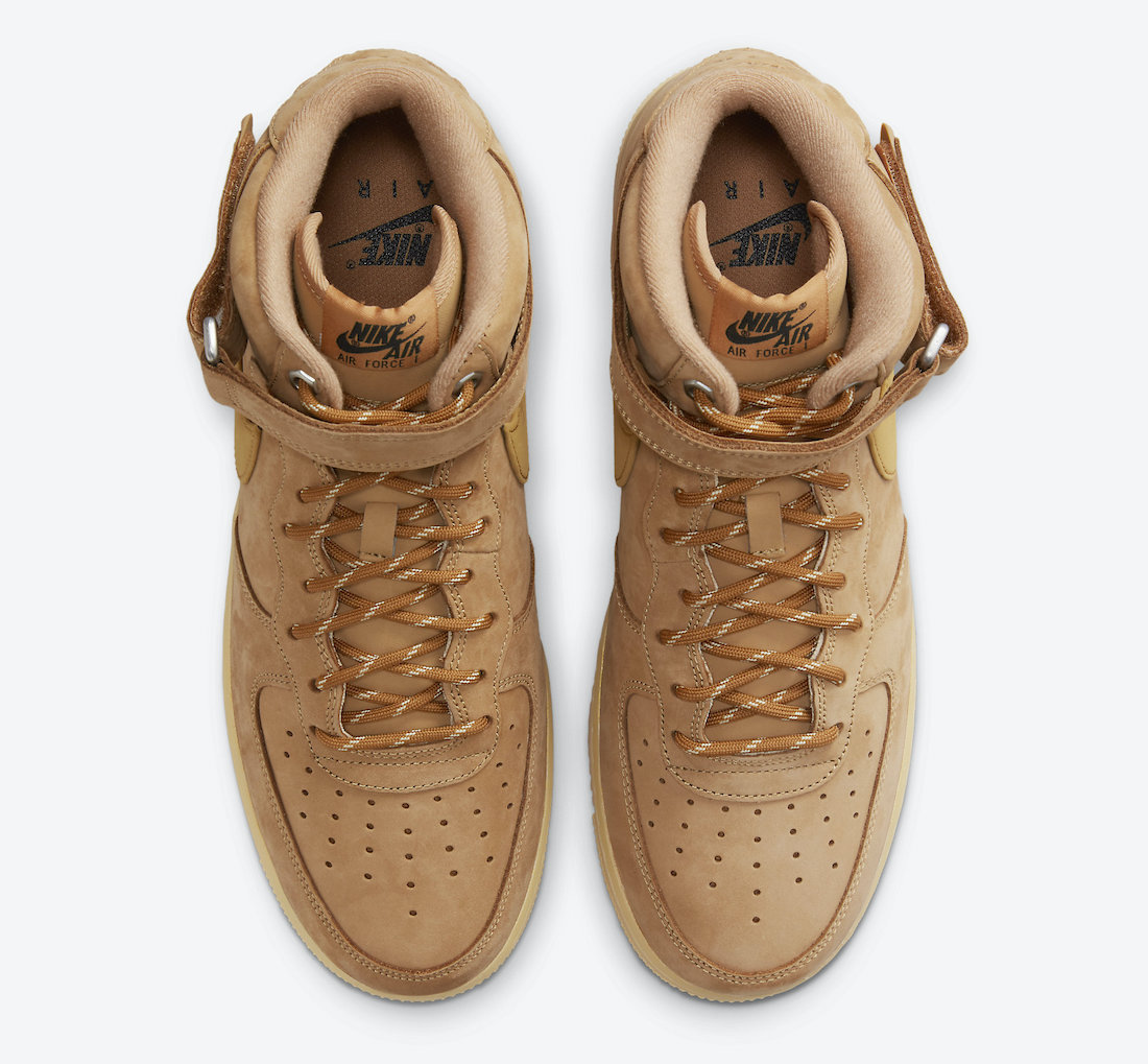 Nike Air Force 1 Mid Wheat Flax DJ9158-200 Release Date