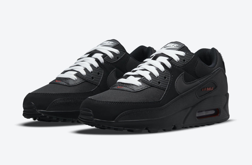 Nike Air Max 90 Black Sport Red DC9388-002 Release Date - SBD