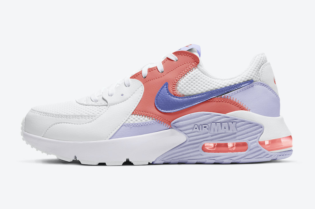 Nike Air Max Excee WMNS White Pure Violet Magic Ember Sapphire CD5432-115 Release Date